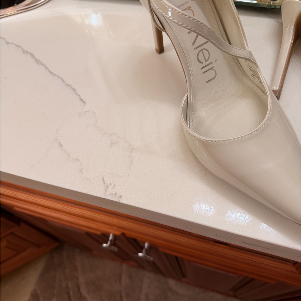 Calvin Klein Women's Cream Heels